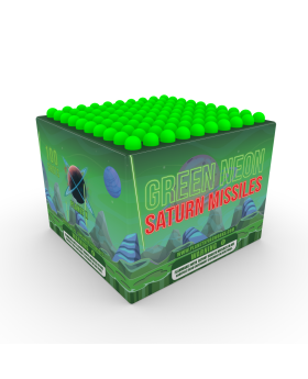 100 Shot Green Neon Saturn Missiles Saturn Missiles Planet X