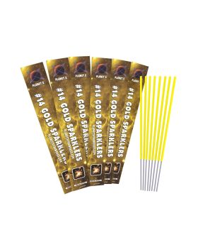 14" Gold Sparklers Planet X