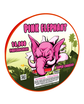 Pink Elephant 16,000 Firecrackers Pink Elephant