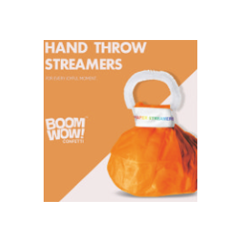 Hand Throw Streamers Pink And Blue