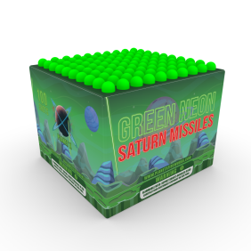 100 Shot Green Neon Saturn Missiles Saturn Missiles Planet X