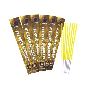 14" Gold Sparklers Planet X