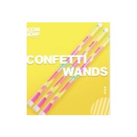 PVC Confetti Wand Glow Paper Novelties Boom Wow