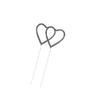 12 Inch Gold Heart Shape Sparklers - (60 pcs)