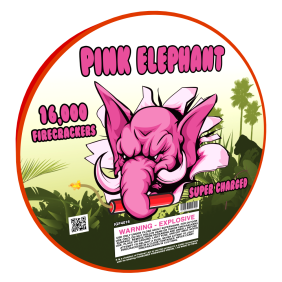 Pink Elephant 16,000 Firecrackers Pink Elephant